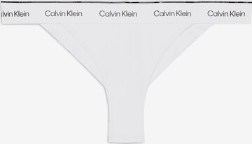 Calvin Klein Swimwear Athletic Bikini Bottoms 'Meta Legacy' in White: front