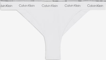 Calvin Klein Swimwear Athletic Bikini Bottoms 'Meta Legacy' in White: front