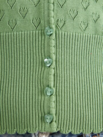 Cardigan King Louie en vert
