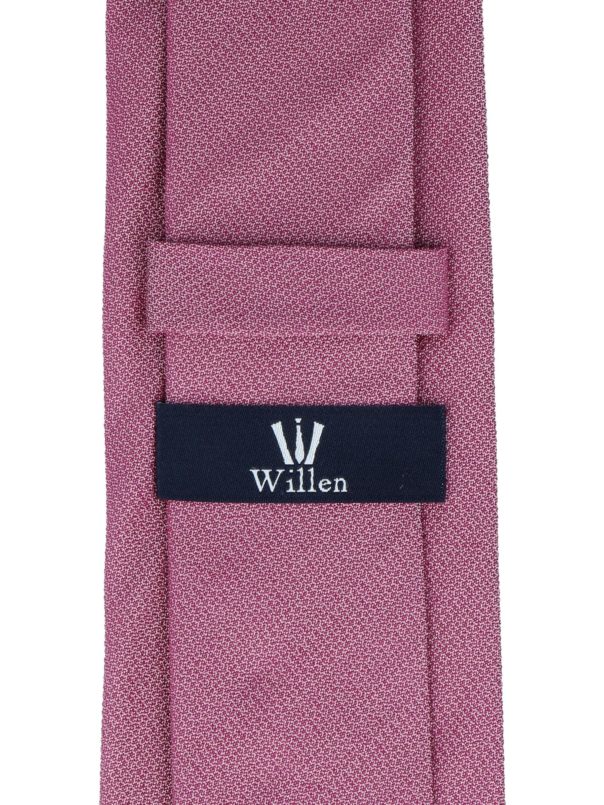 WILLEN Tie 'Uni Struktur' in Pink