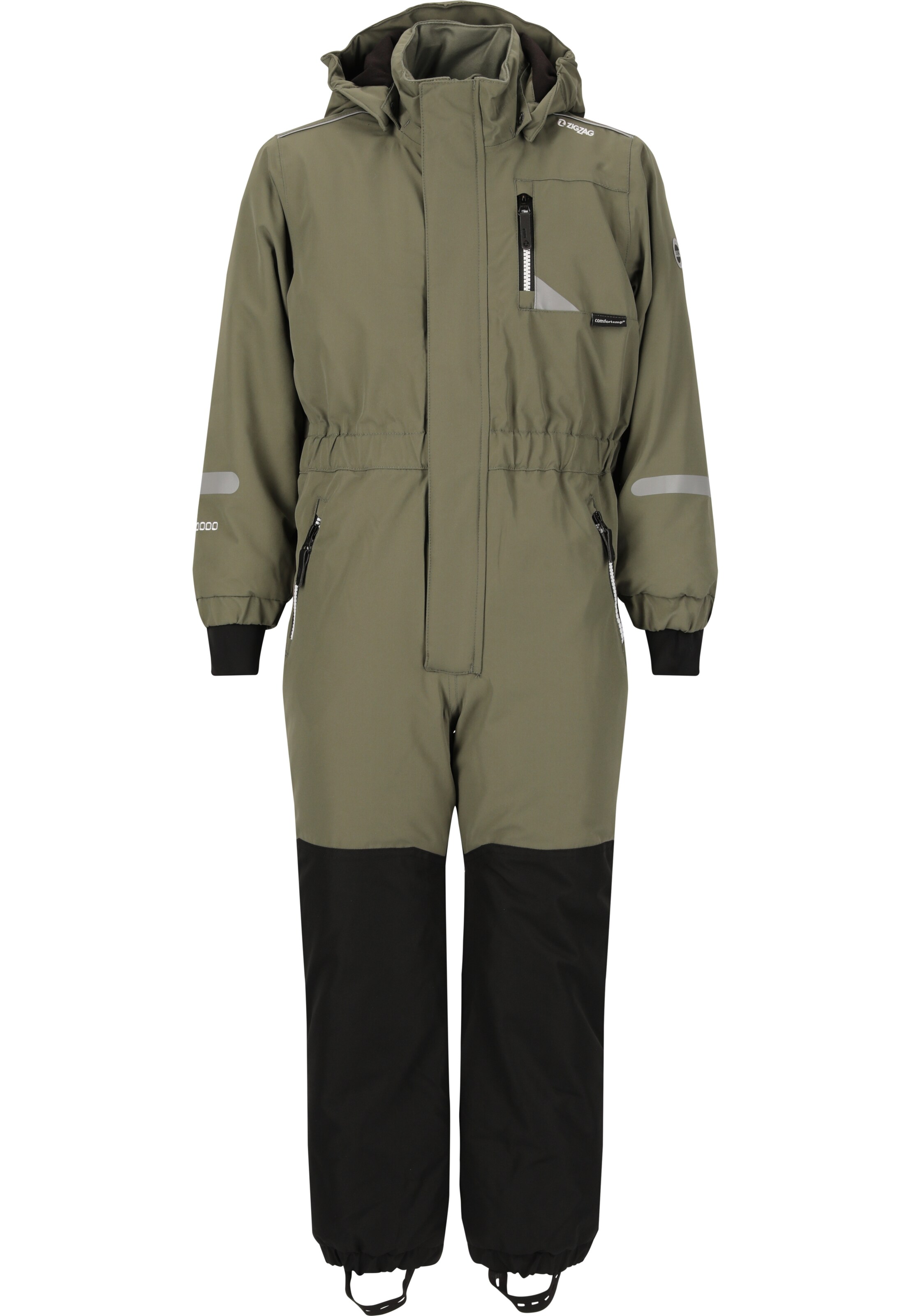 ZigZag Overall 'Winterfun' in Grün: Vorderseite