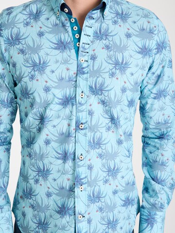 Slim fit Camicia 'Donatello' di 7Camicie in blu