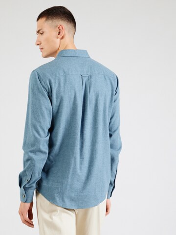 BLEND Regular fit Button Up Shirt 'Burley' in Blue