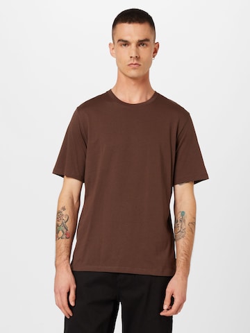 JACK & JONES Slim fit Shirt in Brown: front