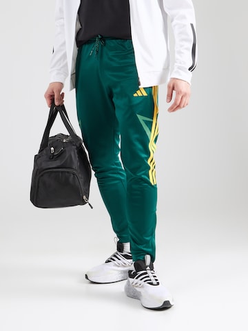 Regular Pantalon de sport 'TIRO' ADIDAS SPORTSWEAR en vert : devant