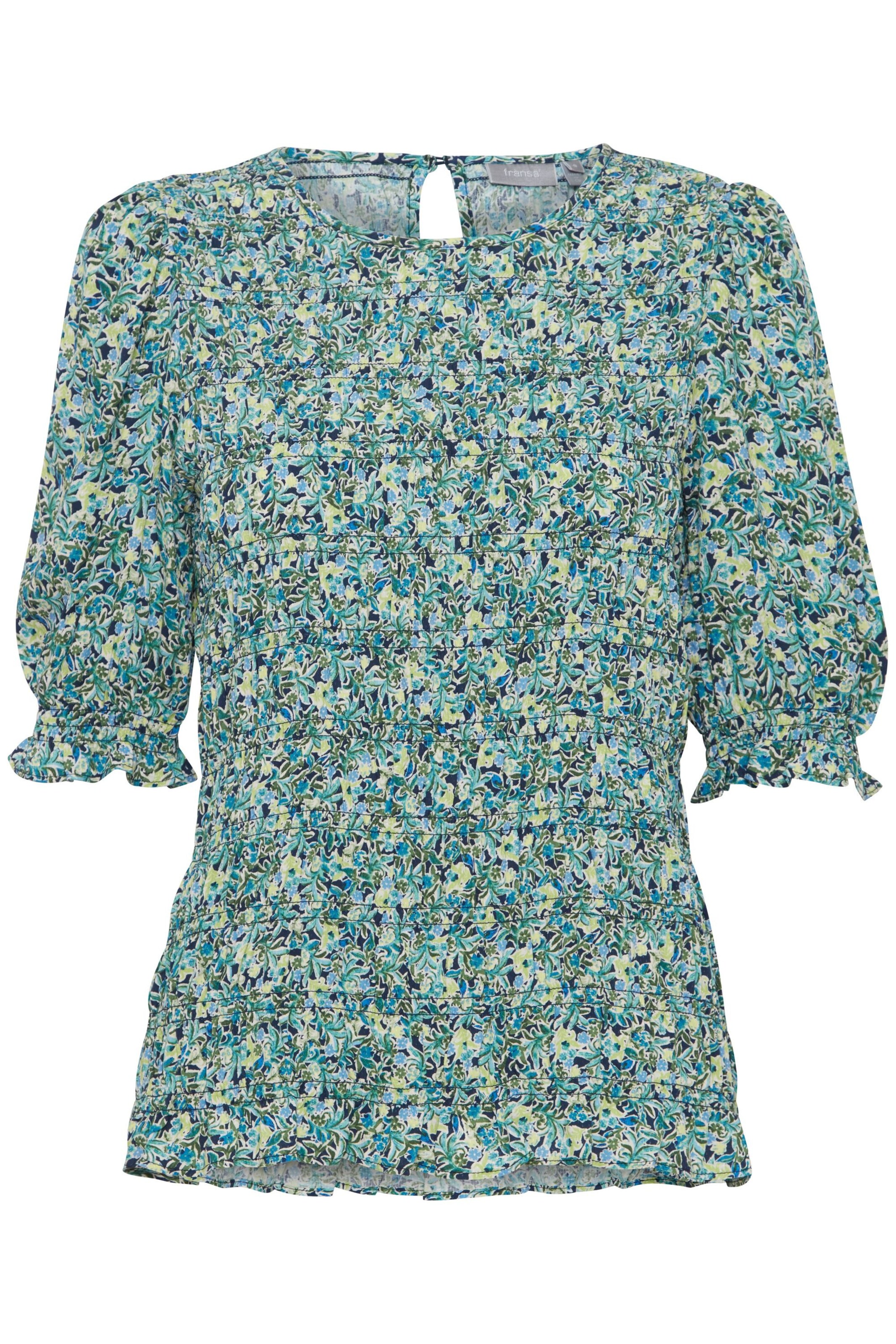 Fransa Bluse 'Malu' in Grün: Vorderseite