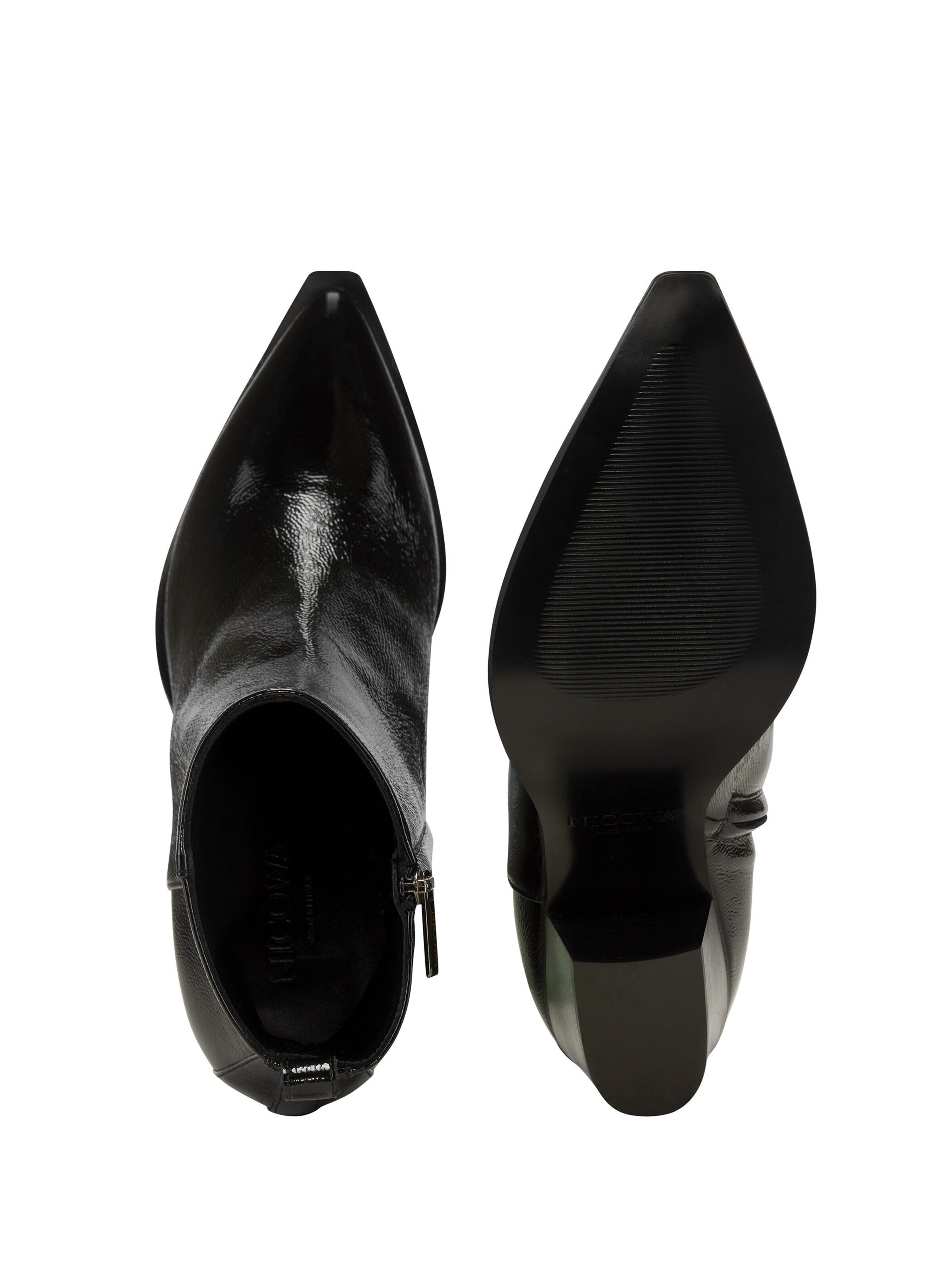 Nicowa Enkellaarsjes 'Piawolo' in Zwart