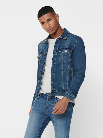 Veste mi-saison Only & Sons en bleu