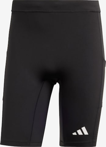 ADIDAS PERFORMANCE - Skinny Pantalón deportivo 'OWN THE RUN' en negro: frente