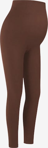Leggings 'Seamless Umstandsleggings' cfab (formerly creamy fabrics) en marron : devant