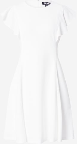 Robe de cocktail DKNY en blanc : devant
