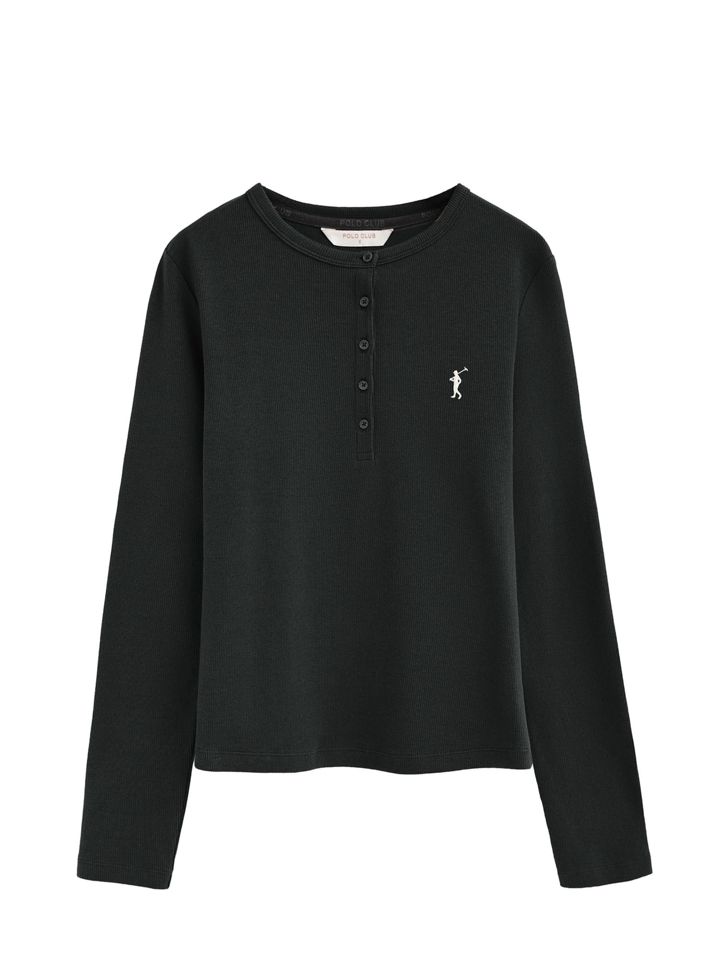 Polo Club T-Shirt 'RIGBY' in Schwarz: Vorderseite