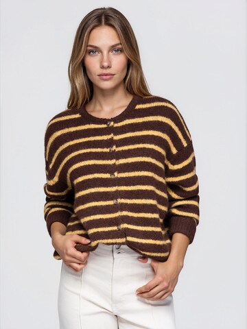 Ombre Knit cardigan in Brown