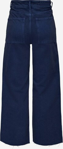 Only Petite Wide leg Jeans in Blauw