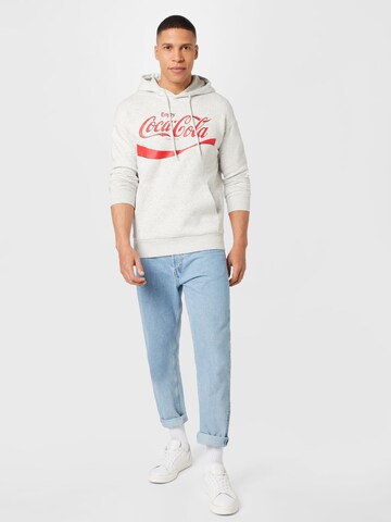 JACK & JONES Sweatshirt 'COCA COLA' in White