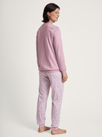 CALIDA Pyjama 'Midnight Flowers'‌‌‌‌‌‌‌ in Lila