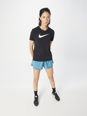 NIKE Performance Shirt 'Swoosh' in Black