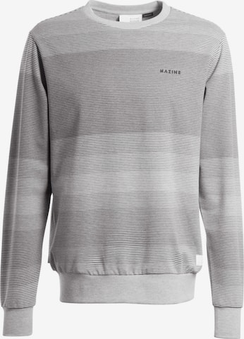 mazine Sweatshirt ' Ludlow Striped Sweater ' in Grijs: voorkant