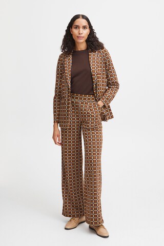 b.young Wide leg Pants 'rowan' in Brown