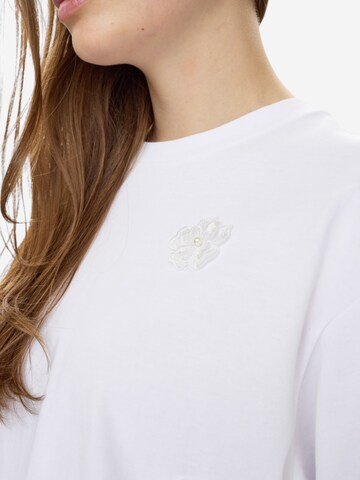 NÜMPH Tričko 'NUFLEURA TEE' - Biela