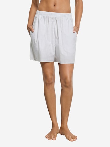 Hanro Pyjamabroek ' Sleep & Lounge ' in Wit: voorkant