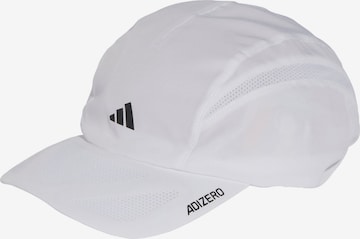 ADIDAS PERFORMANCE Athletic Cap 'Adizero' in White: front