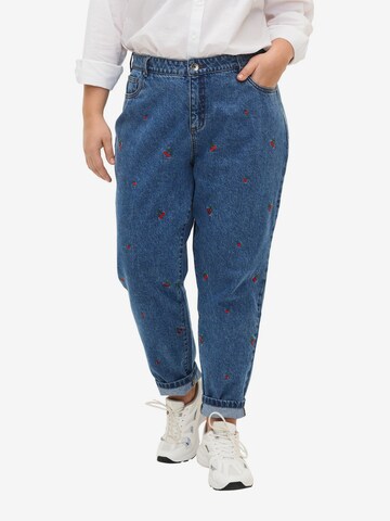 Zizzi Regular Jeans in Blauw: voorkant