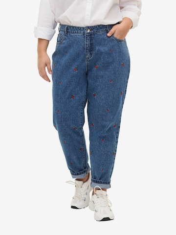 Zizzi Regular Jeans in Blauw: voorkant