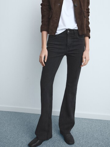 MANGO Na zvonec Kavbojke 'FIONA' | črna barva: sprednja stran