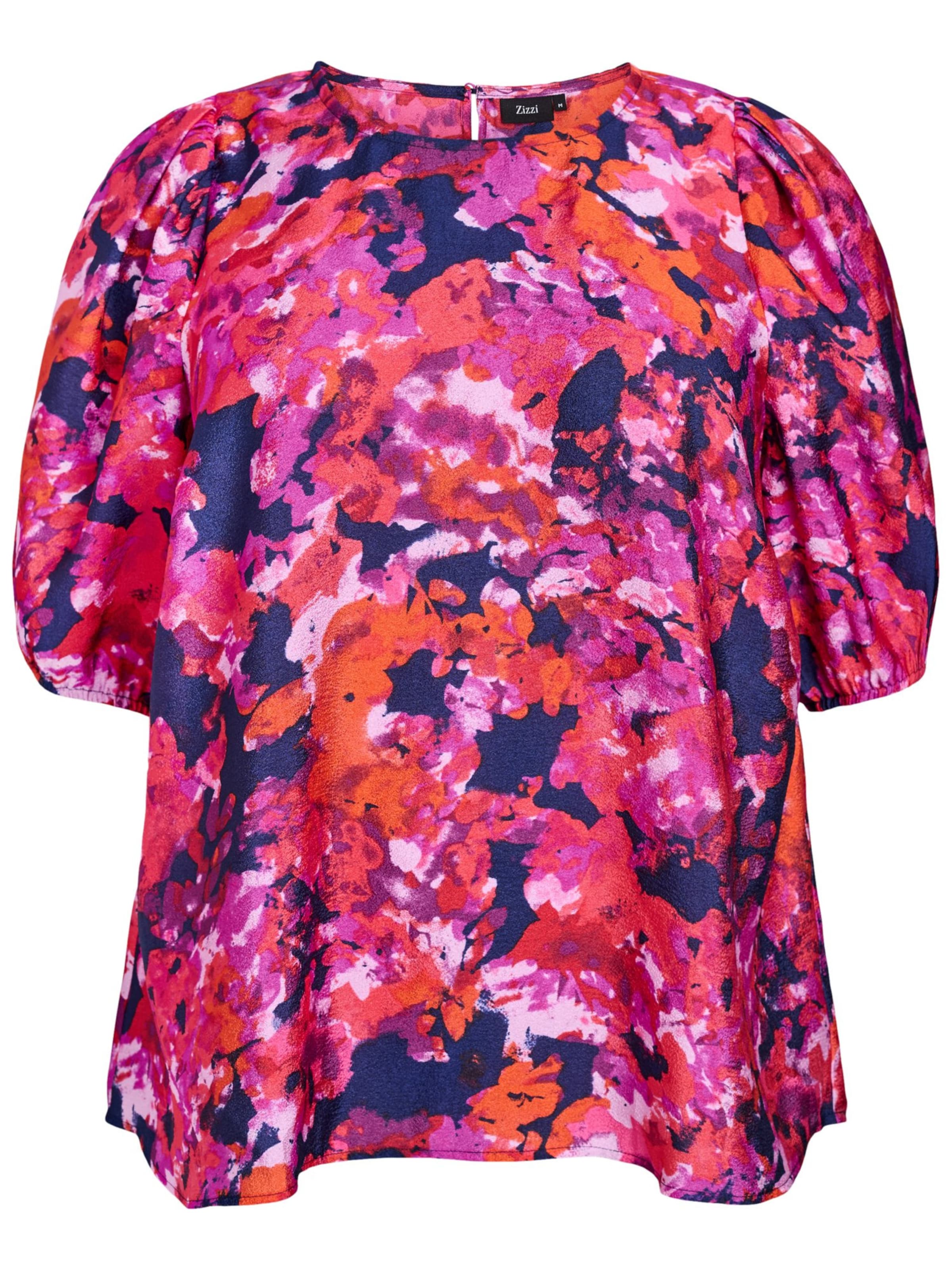 Zizzi Блузка 'Molia' в Ярко-розовый: спереди
