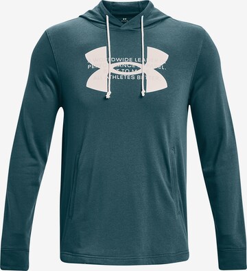 UNDER ARMOUR Athletic Sweatshirt 'Rival Terry' in Green: front