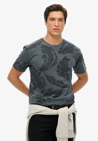 Superdry Тениска в синьо: отпред