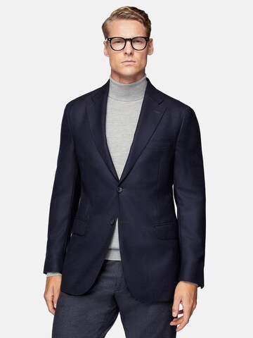 Boggi Milano Regular fit Σακάκι για το γραφείο σε μπλε: μπροστά