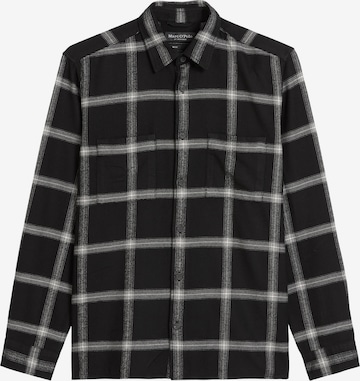 Marc O'Polo Regular fit Button Up Shirt in Black: front