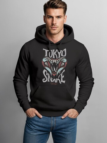 Neverless Sweatshirt 'Tokyo Snake'‌‌‌‌‌‌ in Schwarz