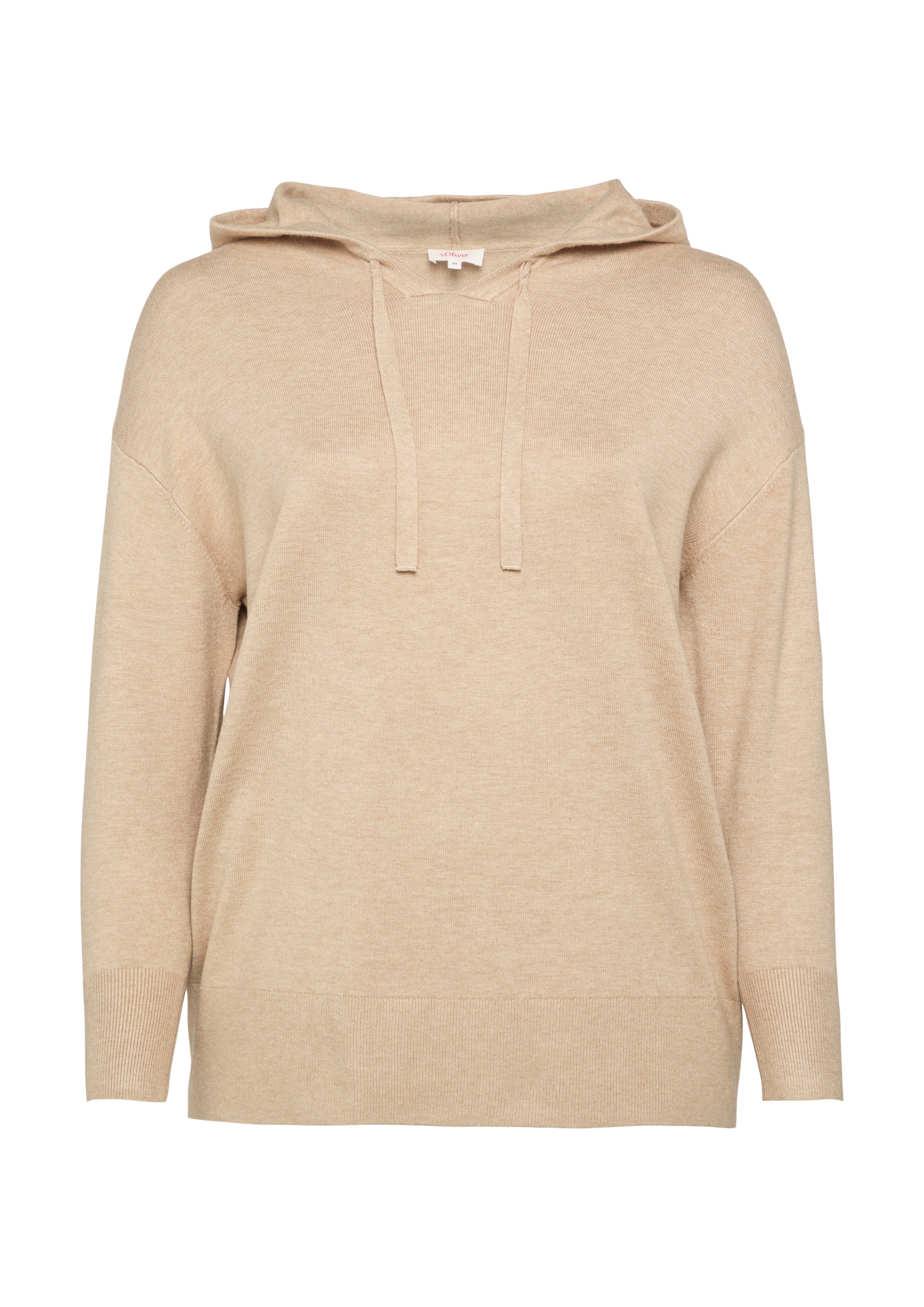 Pull-over s.Oliver Red Label Big & Tall en beige : devant
