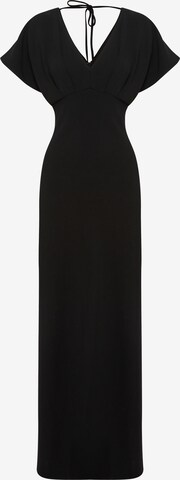 Tussah Klänning 'ELORA' i svart: framsida