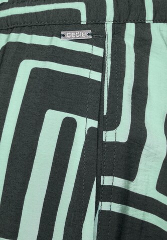 CECIL Loose fit Pants in Green