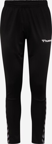 Hummel Tapered Sports trousers in Black: front