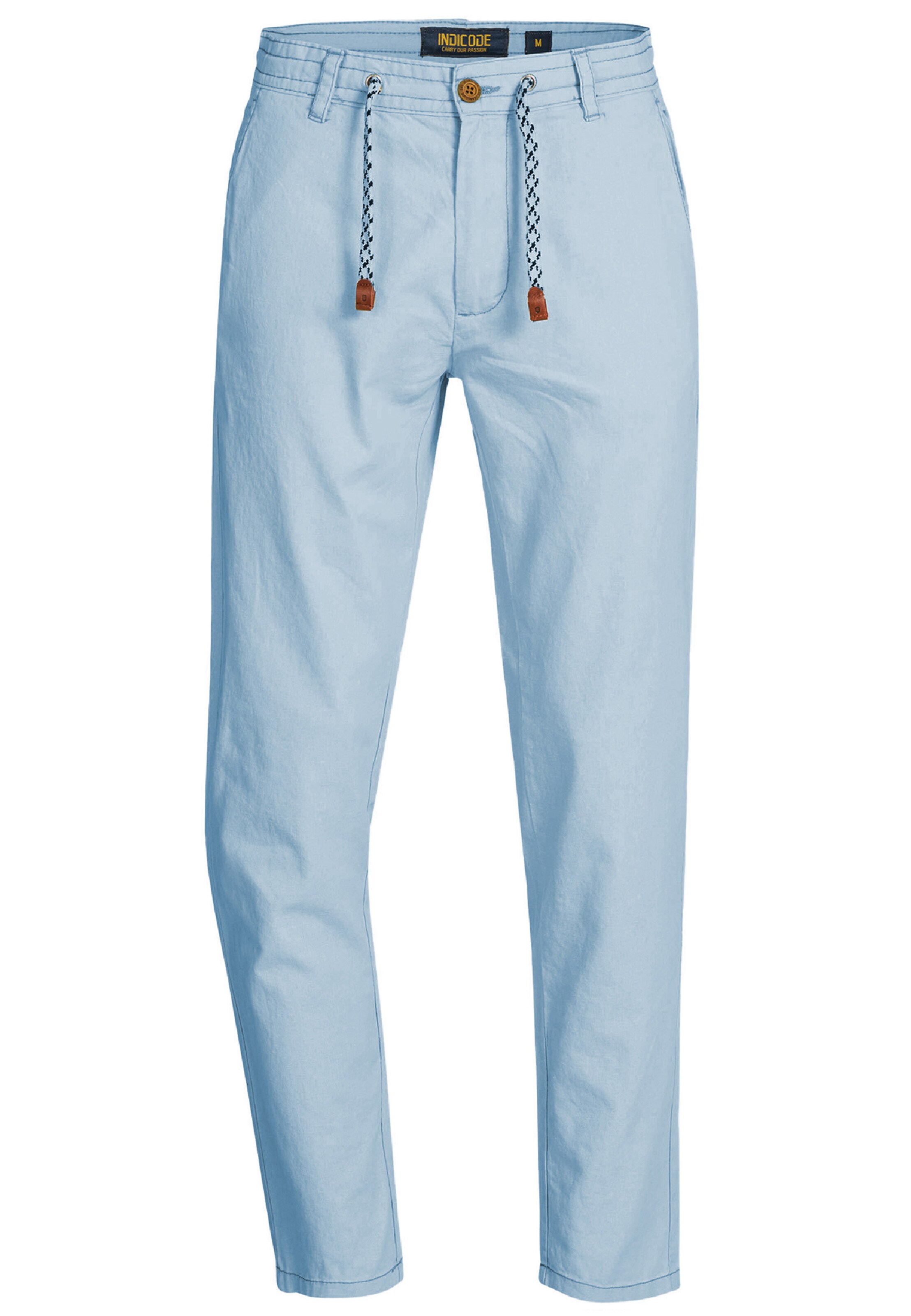 INDICODE JEANS Chino 'Veneto' in Blauw: voorkant