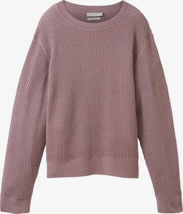 TOM TAILOR Sweater in Purple: front