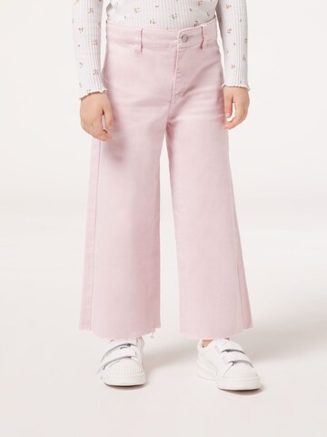 CALZEDONIA Wide leg Jeans in Pink: front