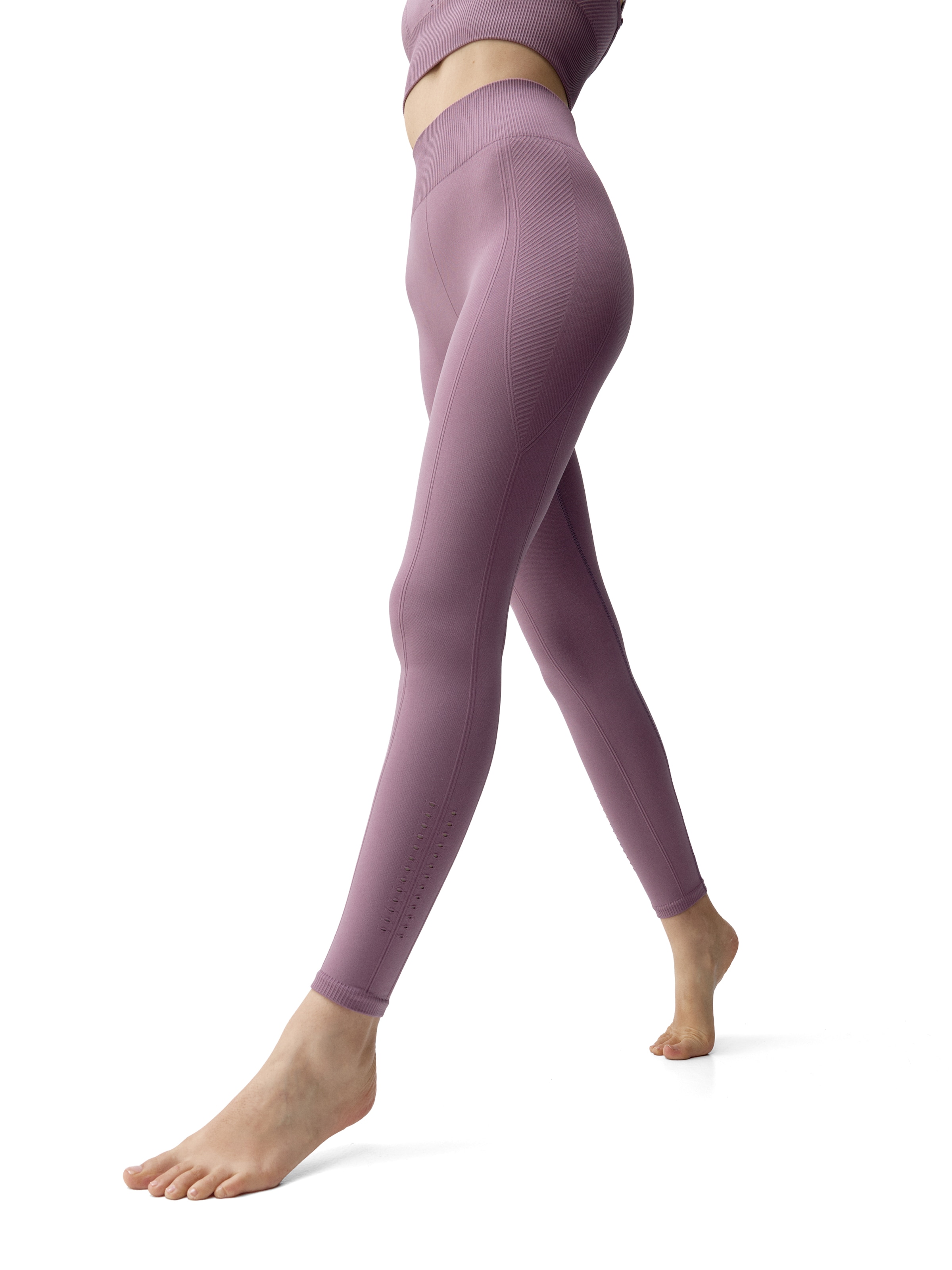 Born Living Yoga Skinny Sportbroek ' India ' in Lila