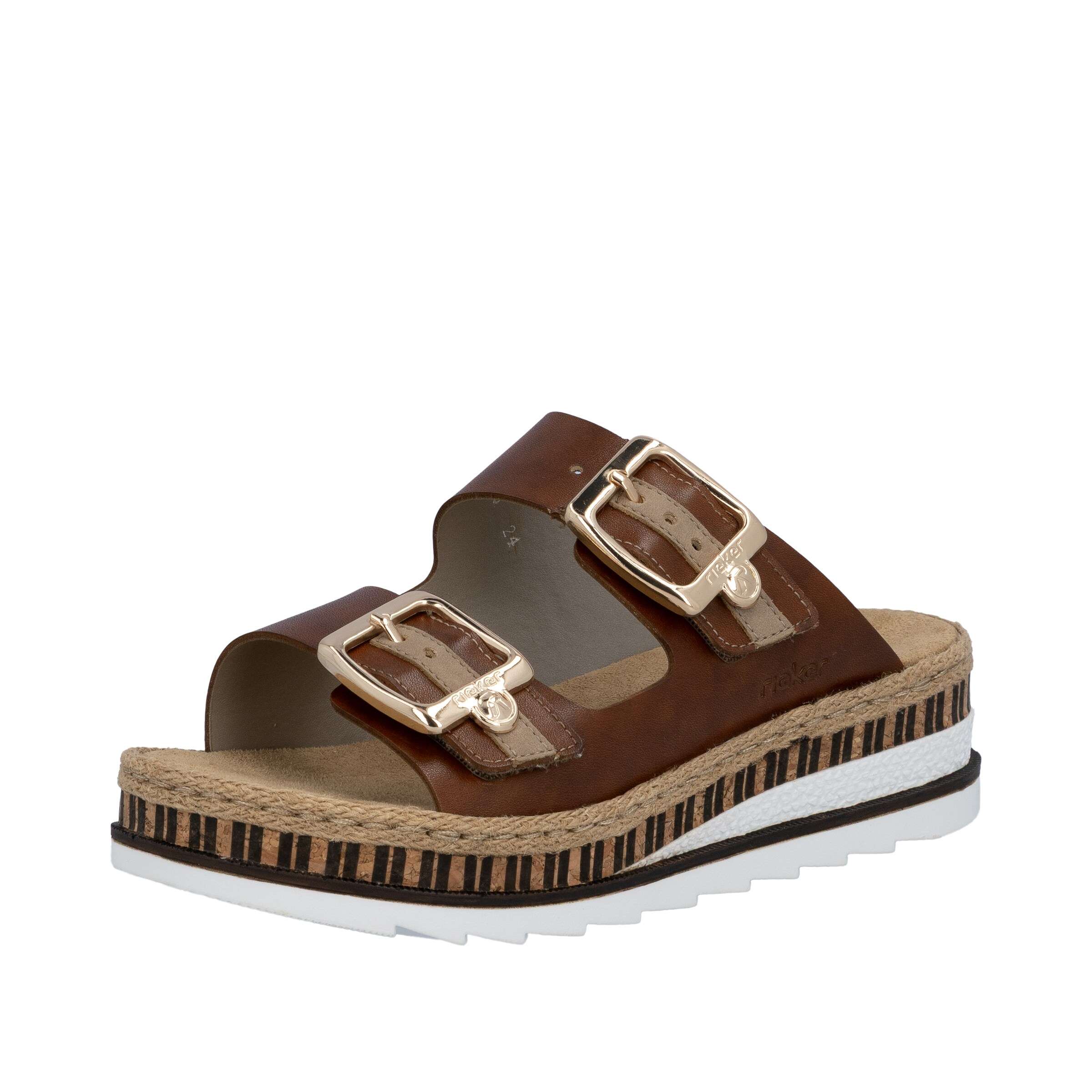 Rieker Mules in Brown: front