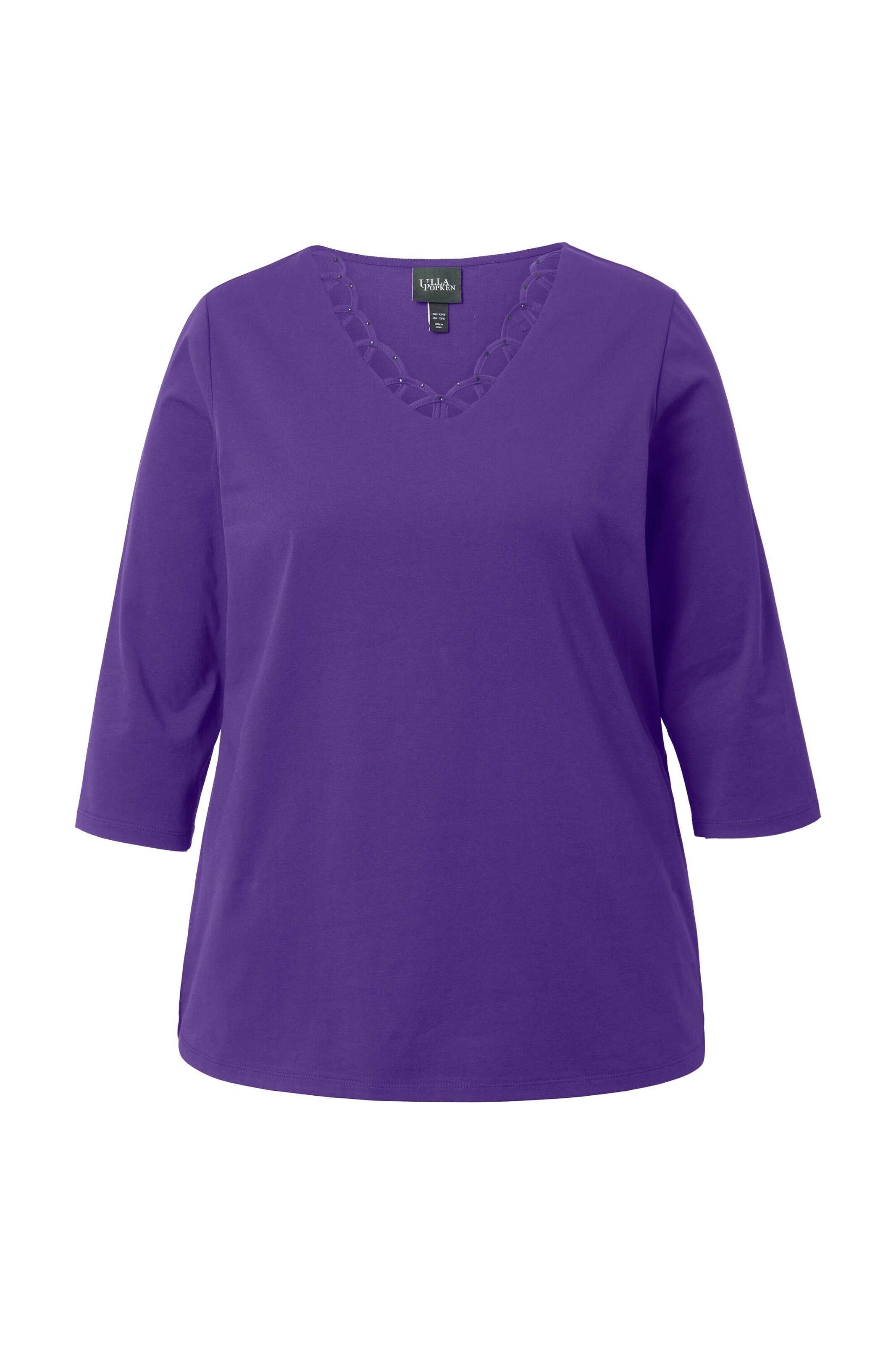 Ulla Popken Shirt in Lila: voorkant