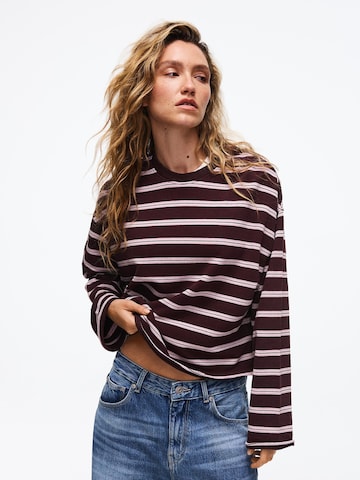 Bershka Mikina - Červená: predná strana
