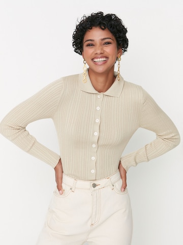 Trendyol Knit cardigan in Beige