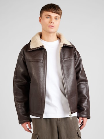 TOPMAN - Chaqueta de entretiempo en marrón: frente