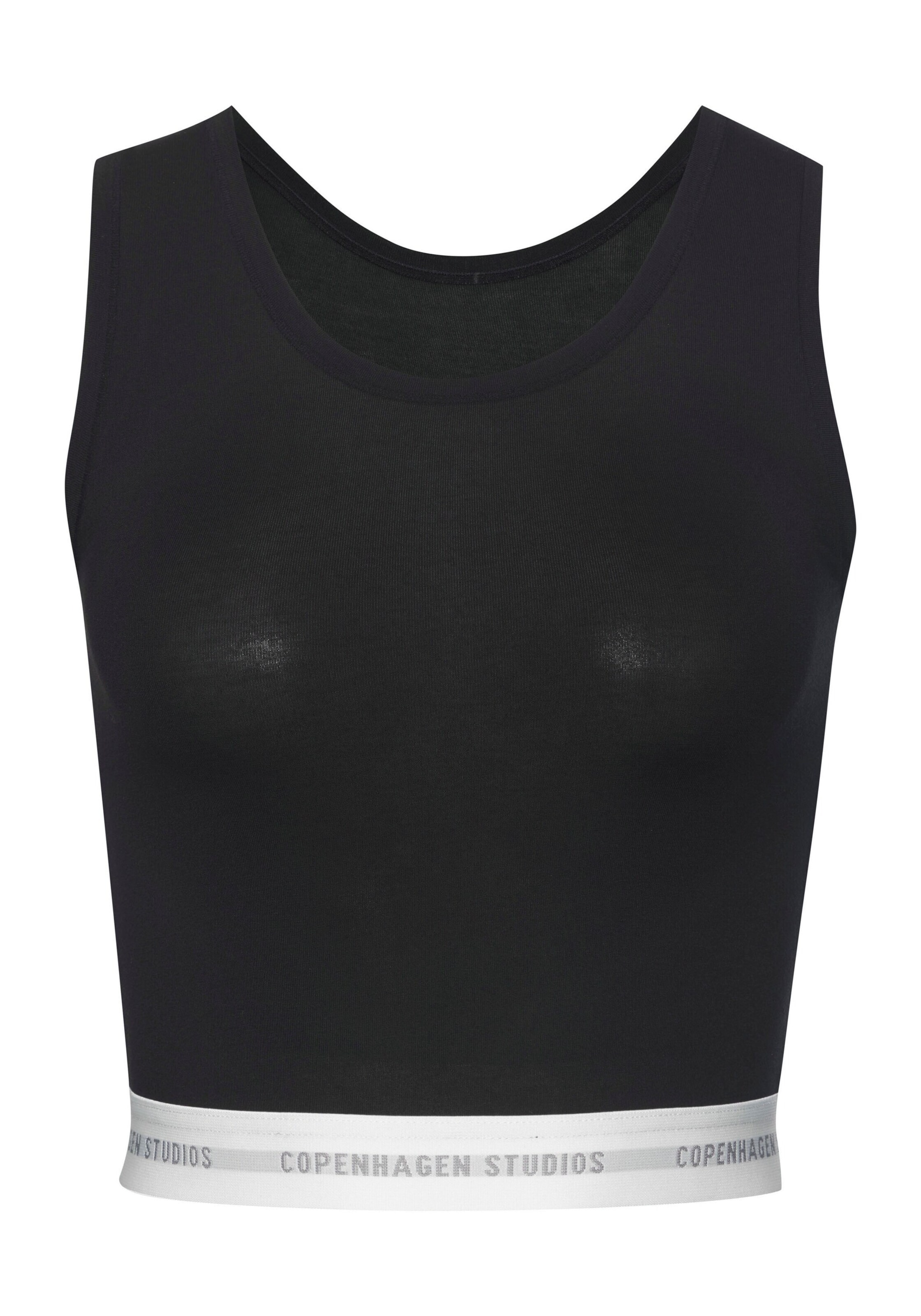 Copenhagen Studios Αθλητικό τοπ σε μαύρο: μπροστά