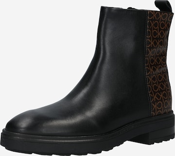 Bottines Calvin Klein en noir : devant